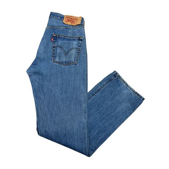 Vintage 2000’s LEVIS 501 Button-Fly‎ Jeans - Light Wash Faded - 33X34